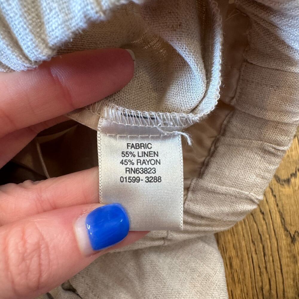 Westbound 100% Linen Button Up Shirt Womens XL with Linen Blend Capri Pants L - Picture 9 of 14